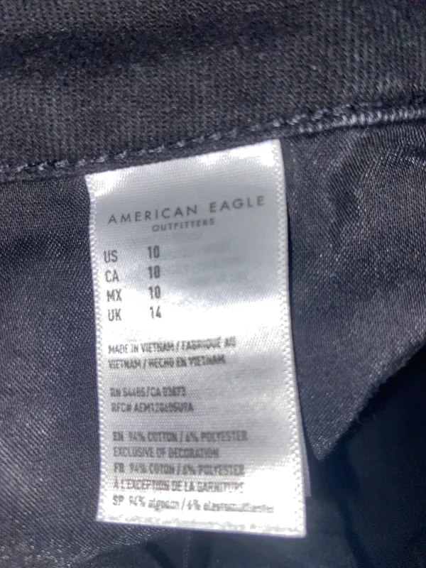 American Eagle Black Denim Skirt - Image 2