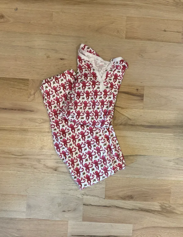 Roller Rabbit Pink Monkey Pajama Set - Image 2