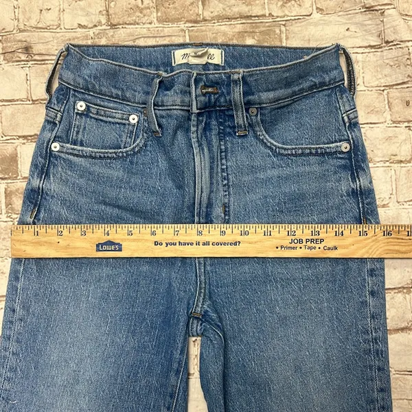 Madewell Jeans Womens 23 Blue The Perfect Vintage Crop Fray Hem Denim‎ Stretch - Image 12