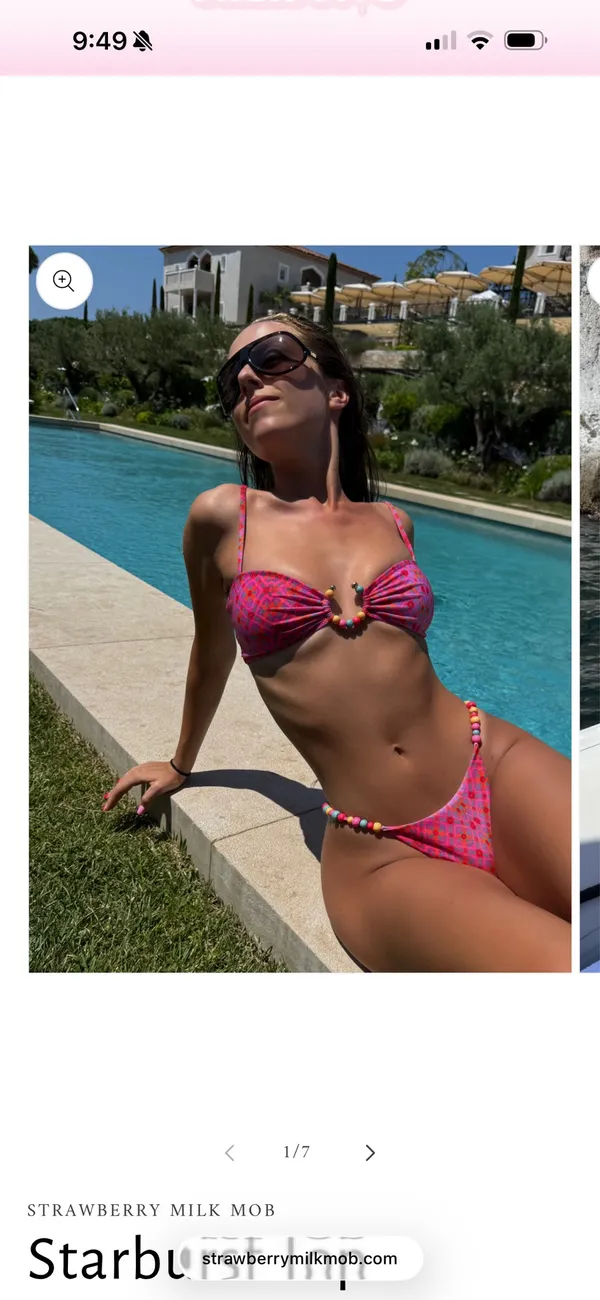 Strawberry Milk Mob Starburst Bikini Bottoms - Image 6