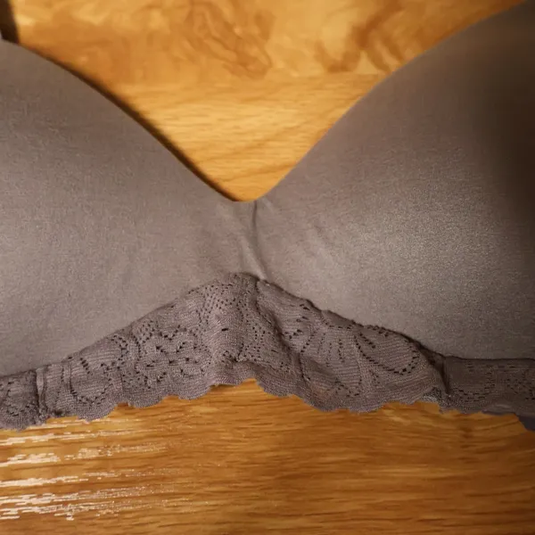 Aerie Real Sunnie Wireless Bra‎ Womens Size 32C Gray Lace Comfort Lightly Padded - Image 3