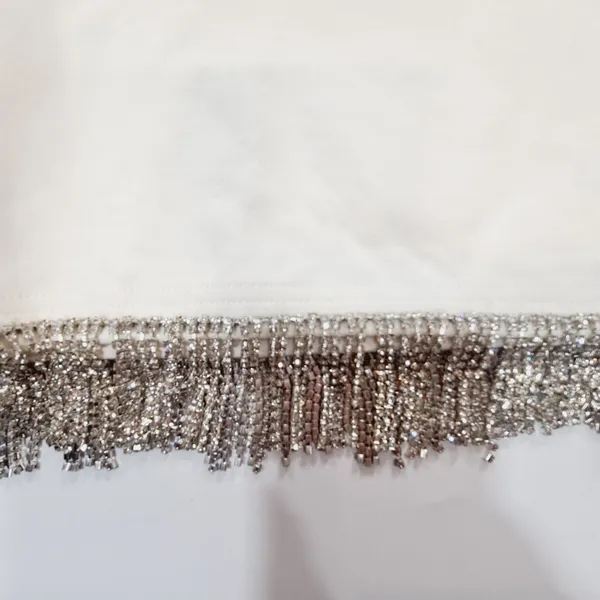 Superdown Madison Rhinestone Tank in White XS - Image 4