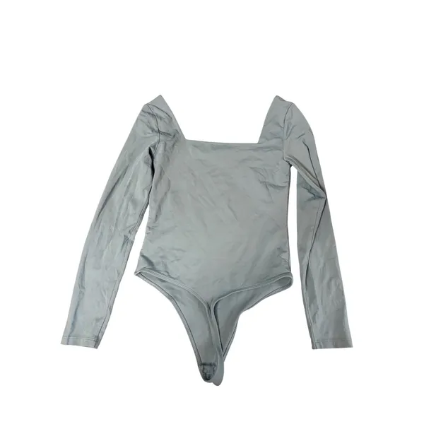 Aritzia‎ Babaton Contour Squareneck Long Sleeve Bodysuit Light Blue Medium - Image 2