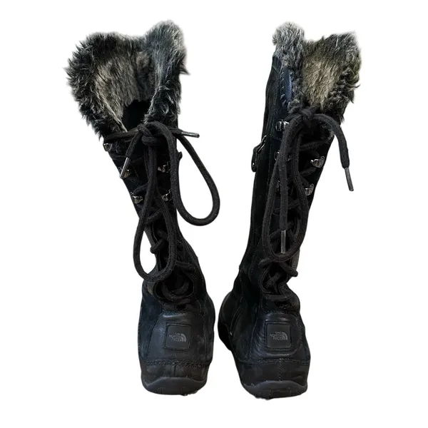 The North Face Janey Black Suede Waterproof Snow Winter Boots Primaloft Womens 8 - Image 8