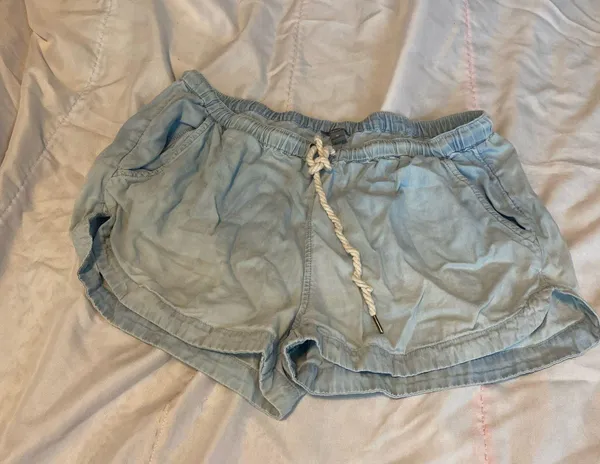 Aerie denim flowy pull on stretch shorts  - Image 7