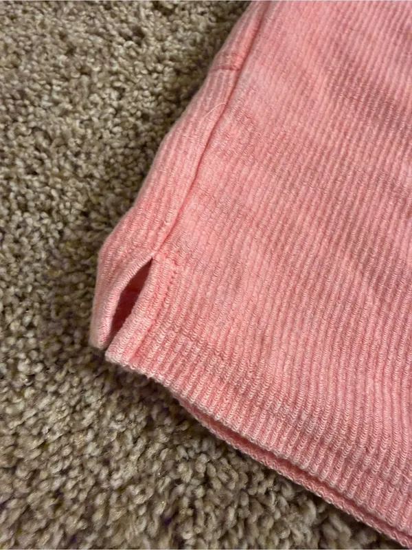 Maurices Pink Coral Corded Ribbed High Rise 5” Drawstring Short - size 1x - Image 5