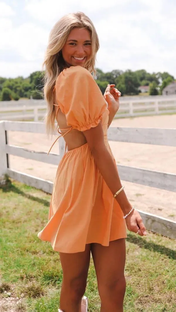 These Three Boutique Orange Dress - Image 2