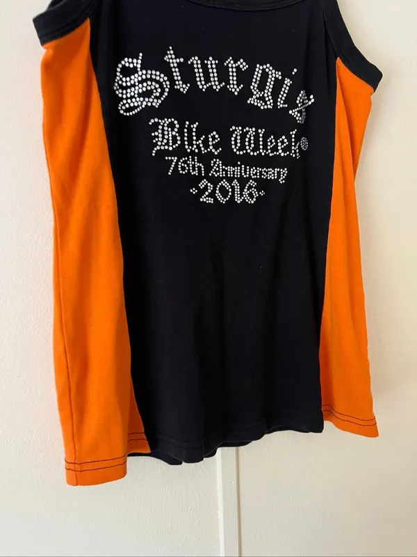 Sturgis Bike Week 76th 2016 Rhinestone Tank Top Woman’s Size Medium - Image 2
