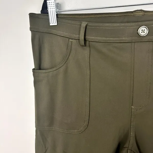 Halara Flare Pullon Dark Green 4 Way Stretch Trousers XL NWT Athleisure Travel - Image 6