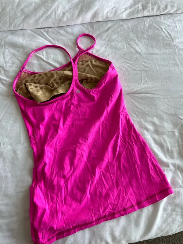 Lululemon Hot Pink Workout Racerback Tank - Image 2