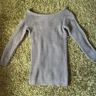 Missguided Off Shoulder Knitted Sweater Dress - Image 2