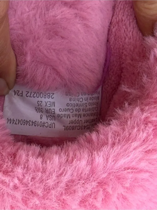 Joysun Women’s Pink Faux Fur Lined Clog Slippers Size 8 Cozy Indoor Outdoor - Image 6
