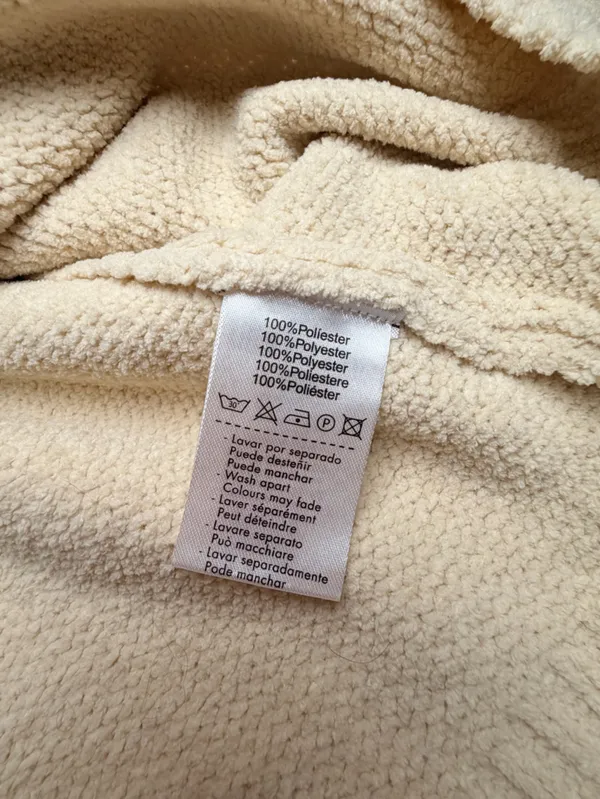 Natura Cream Chenille Knit Sweater Womens S Oversized Crewneck Pullover - Image 5