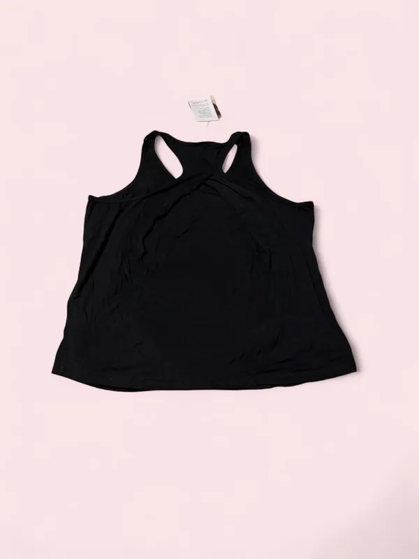 Women’s Black Racerback Tank Top - Breathable Everyday Layer - Image 2