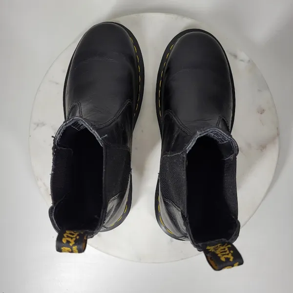 Dr. Martens Nappa Chelsea Boots Womens 7 Mens 6 Black Leather Pull On Airwair - Image 5