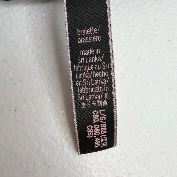 Victoria's Secret L Large Bralette Wireless Lightly Lined Bra Black Strappy Back - Image 9