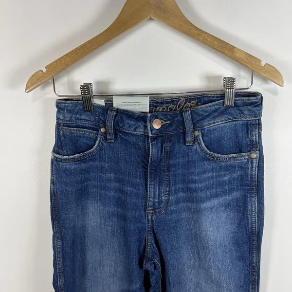 Wrangler Retro Jeans Womens 27x32‎ High Rise Trouser Flared Medium Wash Cowboy - Image 3