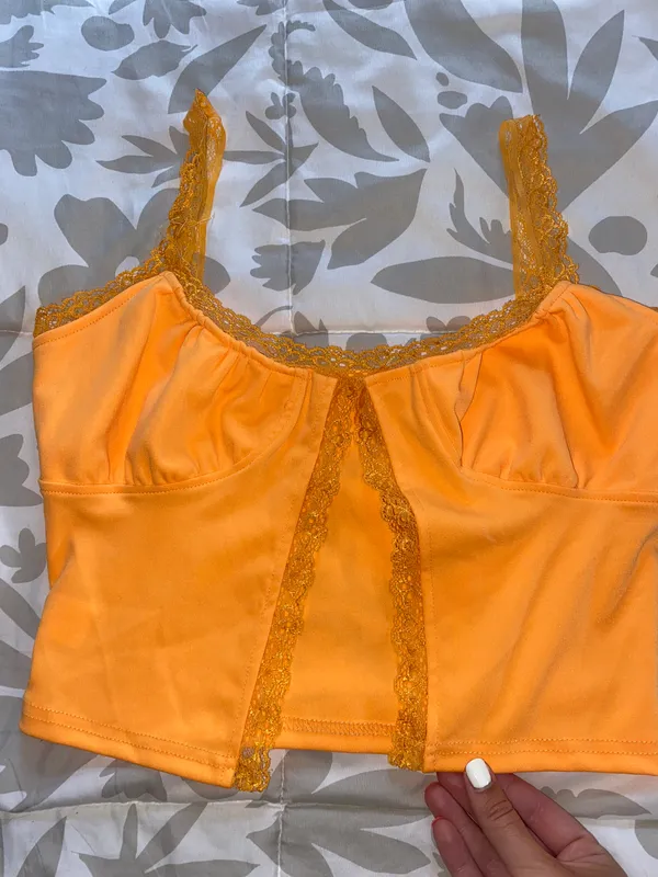 Amazon Orange Crop Top - Image 3