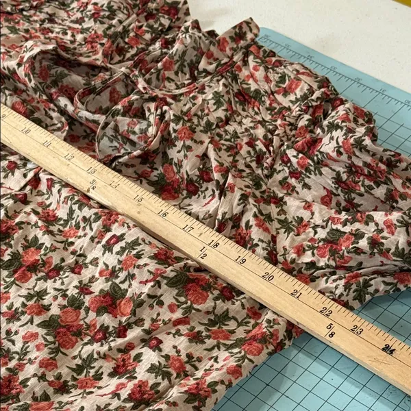 Free People Floral Blouse in Orange and Green vintage combo - Image 11