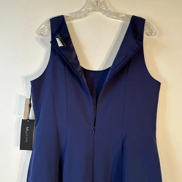 Mynt 1792 Patriot Blue Colorblock Box Pleat Sheath Dress Plus‎ Size 14W NWT - Image 9
