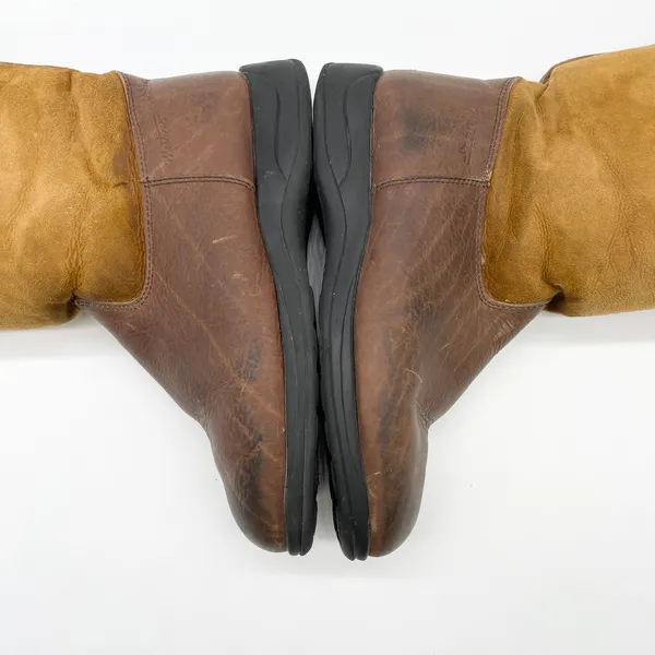 Martino Womens Leather Shearling Boots Size 9.5 Winter‎ Minimal Western Heritage - Image 5