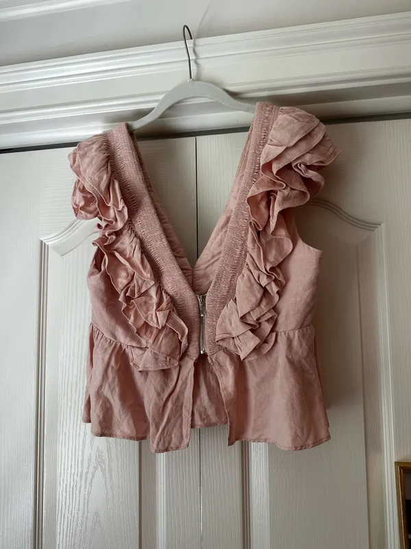 Revolve Aureta ruffle top Pink - Image 4