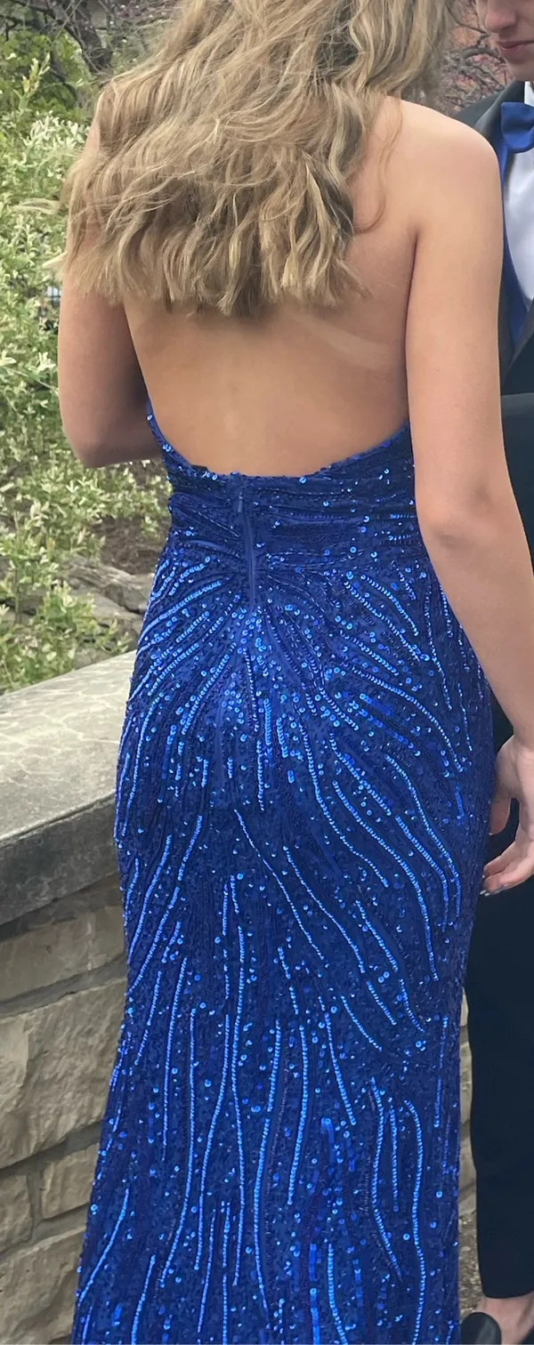 Royal Blue Prom Dress - Image 4