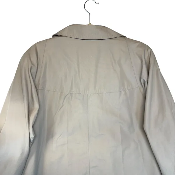London Fog Women‎ Beige Trench Coat Barncoat Vintage Retro Cozycore Size 14 - Image 8