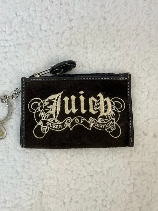 Juicy Couture Vintage Queen of Couture Velour Coin Wallet - Image 2