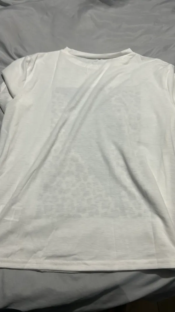 Shein T-Shirt White Graphic - Image 4