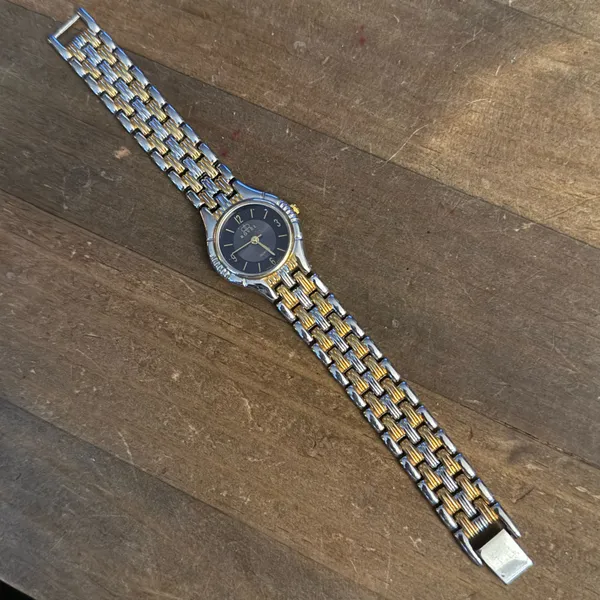 Vintage Rovel two tone quartz watch Gold - Image 5