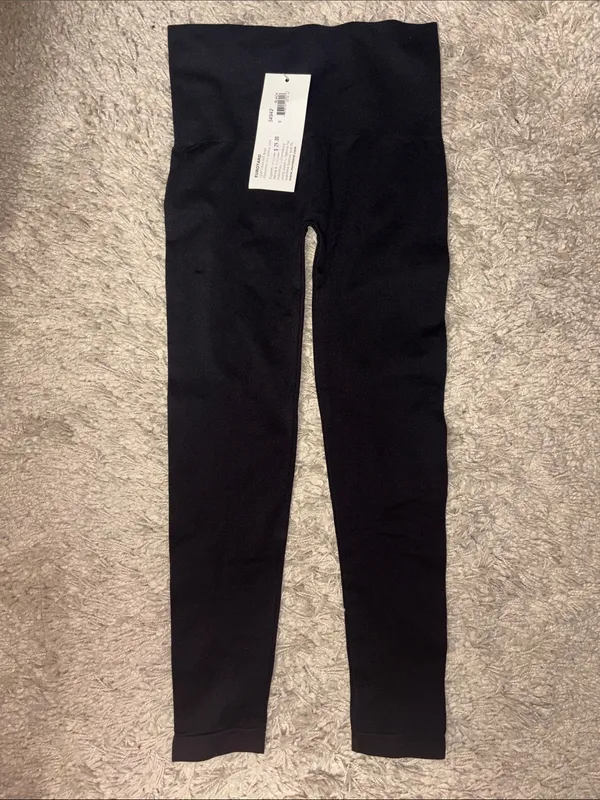 Eurotard Performance Dancewear High-Waist Black Leggings - Image 2