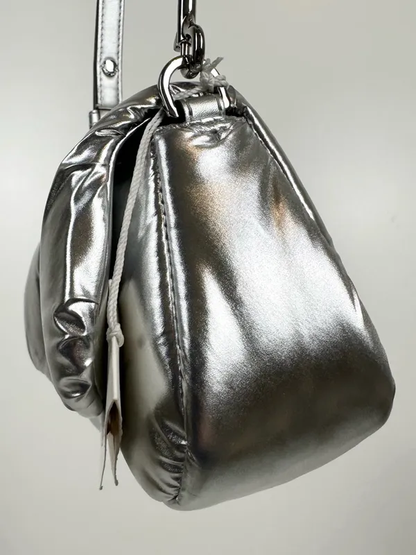 Tory Burch Britten Metallic Puffy Convertible Crossbody - Image 8