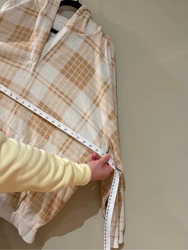Aerie Oversized Plaid Fleece Hoodie - Image 5
