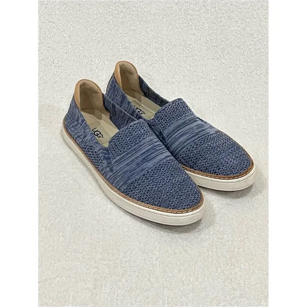 UGG Sammy Navy Heather Knit Slip On Sneakers Size 9 - Image 2