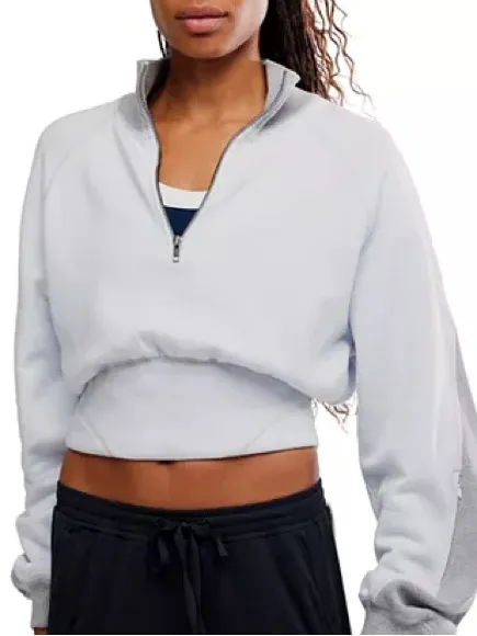 Free People Movement Out Of the Park Pullover Arctic Snow Extra Small New W Tags - Image 2