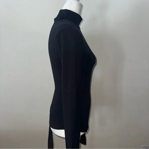 Abercrombie & Fitch Black Long Sleeve Bodysuit - Image 4