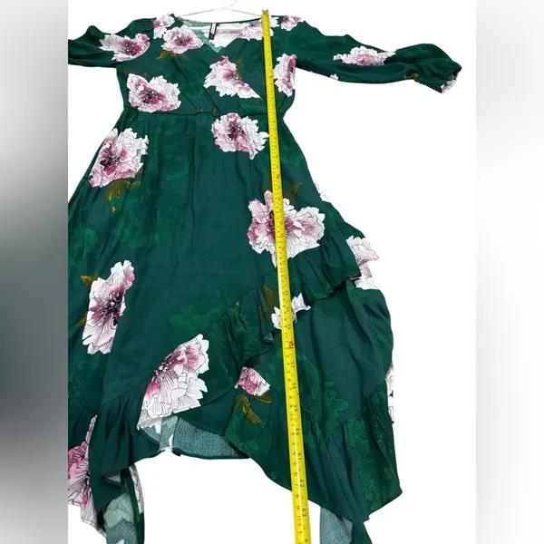 Anthropologie Spring wedding guest dress Plenty Floral Short Sleeve Flowy XS - Image 16