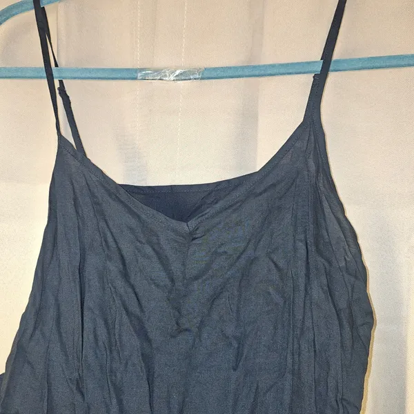 Farm Rio‎ Navy Arabesque Floral High Neck Mini Dress Slip XS - SLIP ONLY - Image 3