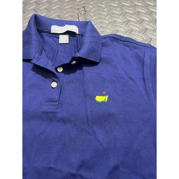 Masters Collection Women's S/S Blue Cotton Golf Shirt Polo Golf Pima‎ Cotton S - Image 2