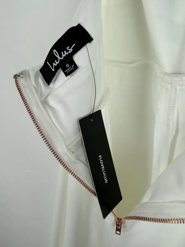 NWT Lulus This is Bliss White Halter Midi Dress Size Small S NEW - Image 10
