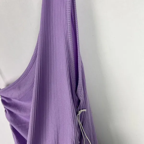 NWT Six/Fifty The Everly One-Shoulder Midi Dress Ribbed Purple Size Medium M NEW - Image 9