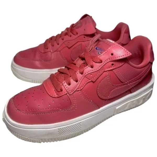 Nike Women’s 6 Air Force 1 Rose Archaeo PINK Fontanka REACT Sneakers DA7024 601 - Image 2