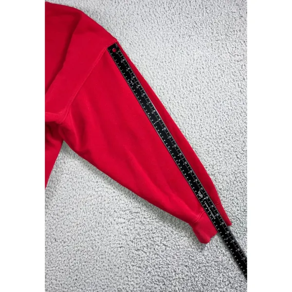 Universal Threads Oversized‎ Sweatshirt Women L Red Crewneck Pullover Drop Shoulder Cozy Vibrant - Image 8