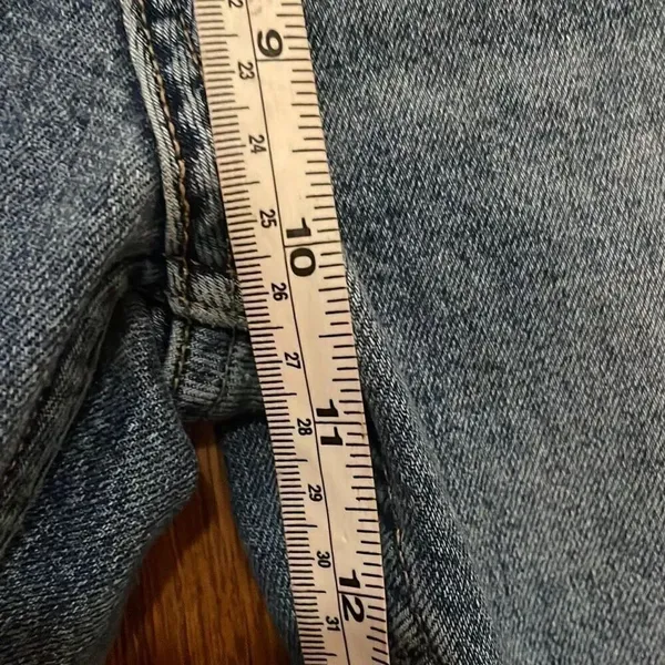 Zara high rise medium wash raw hem skinny jean 6 - Image 6