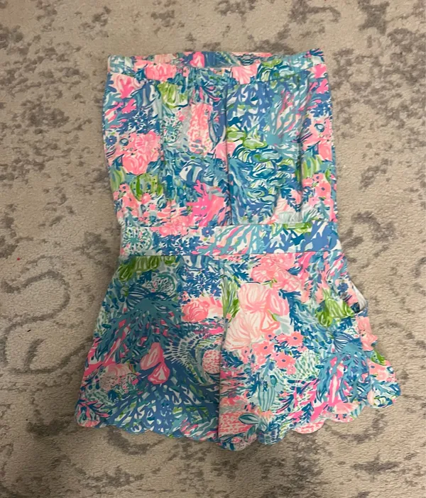 Lilly Pulitzer Strapless Romper With Pockets - Image 3