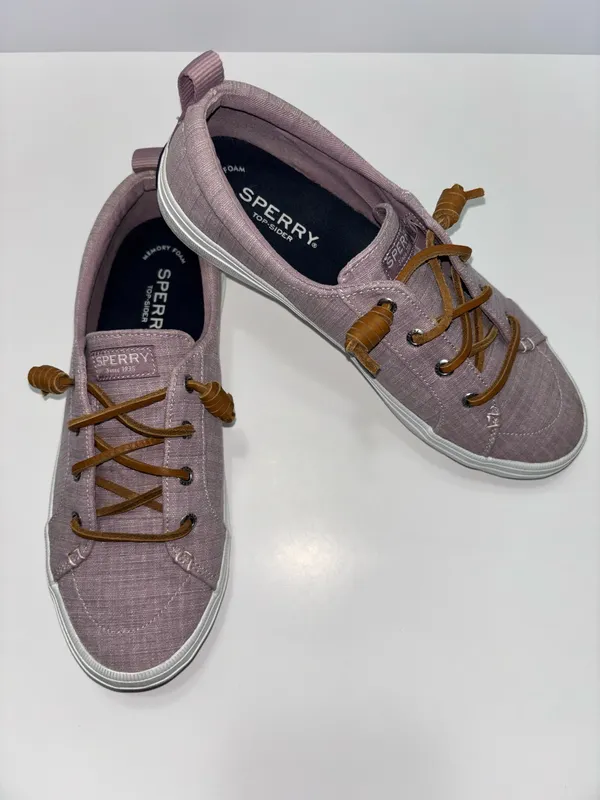 Sperry Crest Vibe Elastic Slip On Sneaker Shoe Women's Size 8M Lilac STS88212 - Image 2