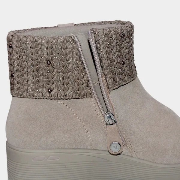 Skechers Martha Stewart Pier-Lite Fall Stunner Suede Boots 8.5 Taupe NWT - Image 12