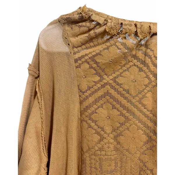 Free People Mae Tunic Top Ruched Pleated Blouse Russet Orange Women's Size XS‎ - Image 8