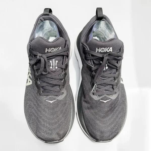 Hoka Gaviota 5 Wide Womens 11D Black White Stability Running Shoes 1134270 BWHT - Image 4
